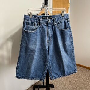 Enyce Classic Baggy Blue Denim Shorts